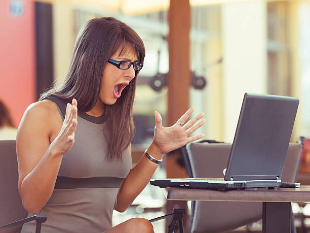 istock Frustrated businesswoman 172348451
