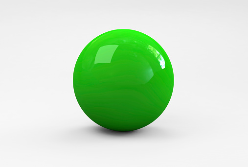 Shiny green ball on white background. Outline paths for easy outlining.Please see some similar pictures from my portfolio: