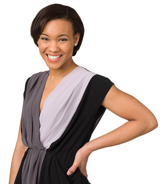 Excited Young Woman, Looking At Camera, Hand On Hip
