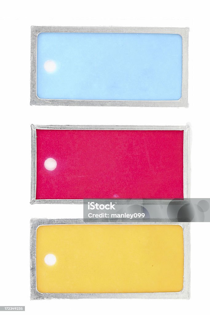 Etiquetas coloridas - Foto de stock de Amarelo royalty-free