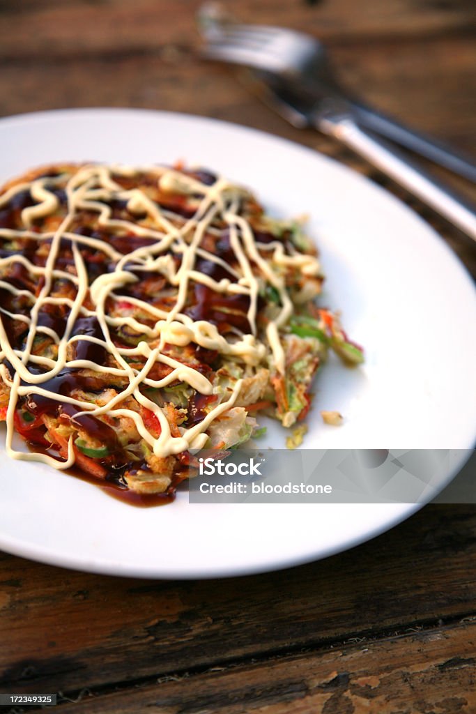 Okonomi Okonomiyaki japanese pancake Cut Out Stock Photo