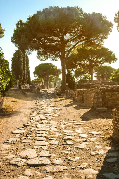 istock Vertical view of Ostia Antica at sunset 1723496389