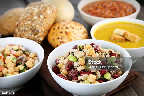 Saladas E Sopas - Fotografias de stock e mais imagens de Abóbora - Abóbora, Acompanhamento, Alface