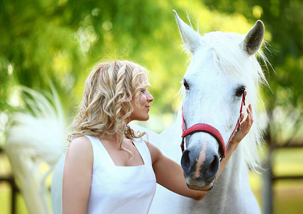 istock Woman and horse 172349809