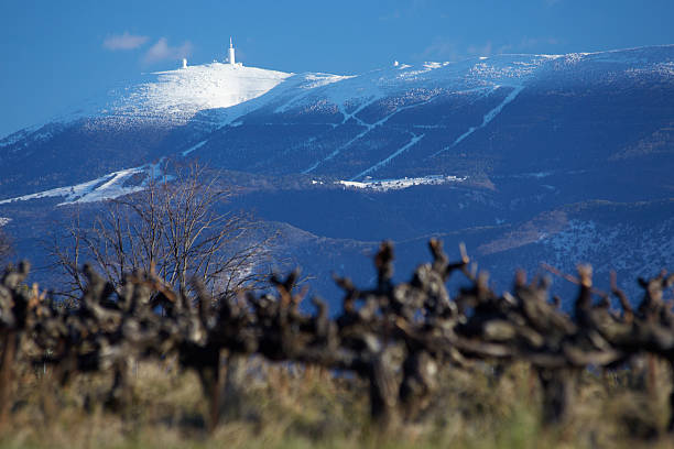 Mont Ventoux, Provence in winter stock photo