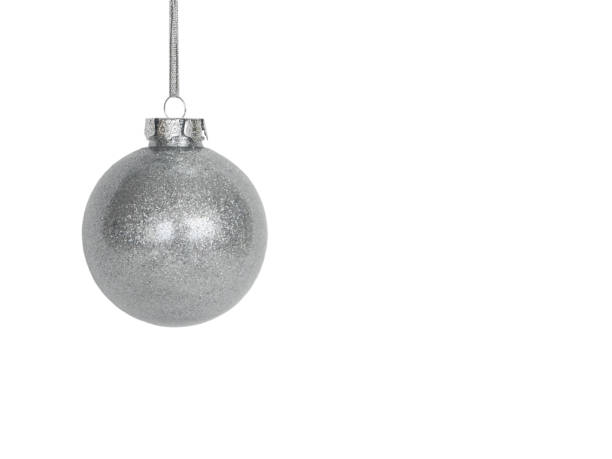istock Silver Christmas Ball isolated 1723505918
