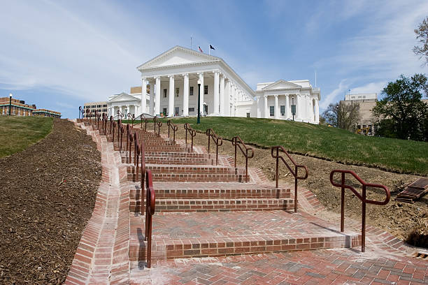 Virginia State Capitol Walkway stock photo