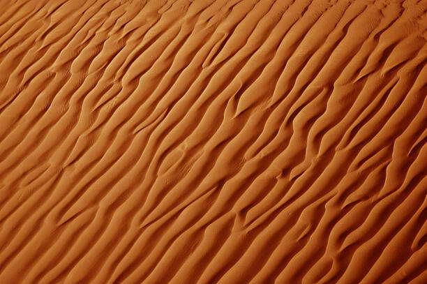 抽象的な波型砂 ストックフォト