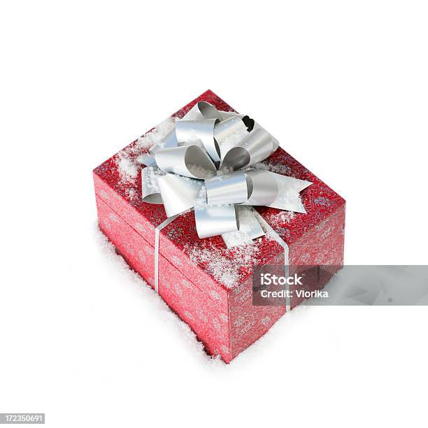 Christmas Gift In A Snow Stock Photo - Download Image Now - Box - Container, Celebration Event, Christmas