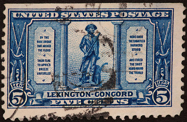istock Lexington-Concord stamp 1923 172350922