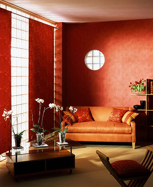 istock Interior of three seater sofa in living room 172351163