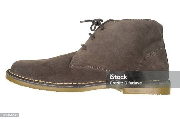 Desert Boot Type Shoe Isolated On White Stock Photo - Download Image Now - Boot, Colors, Cut Out