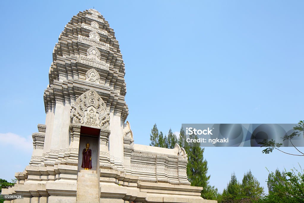 Stupa o Phra Mahathat, Ratchaburi - Zbiór zdjęć royalty-free (Architektura)