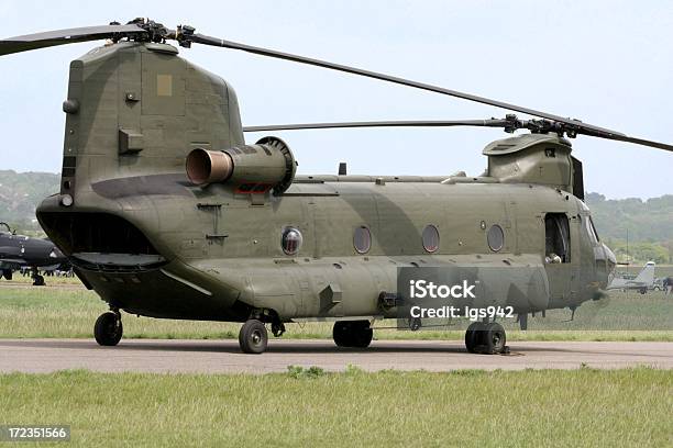 Chinook - Fotografie stock e altre immagini di Elicottero - Elicottero, Abingdon, Aereo militare