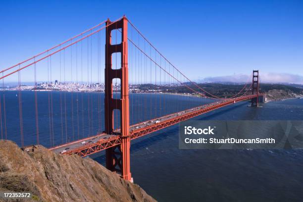 Golden Gate Bridge Stockfoto und mehr Bilder von Anhöhe - Anhöhe, Blau, Brücke