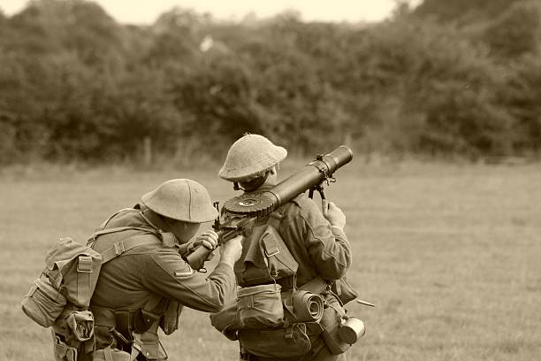 istock WWI Tommies sepia 172352966