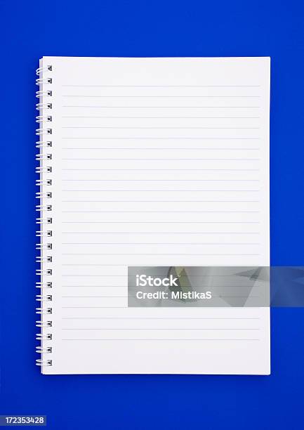Notebook Stockfoto und mehr Bilder von Abstrakt - Abstrakt, Blau, Brief - Dokument