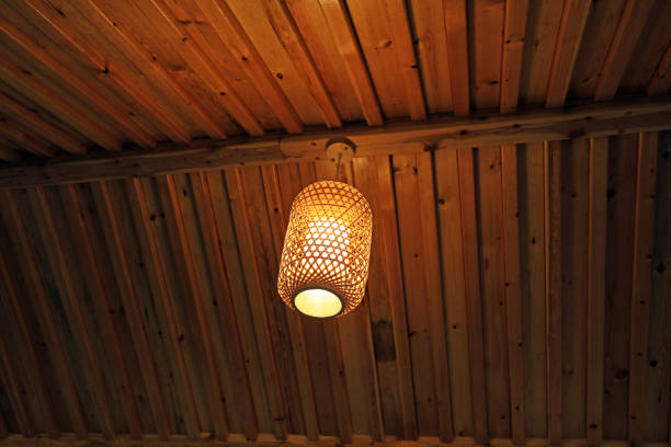 istock Bamboo lanterns on wooden roofs 1723534660
