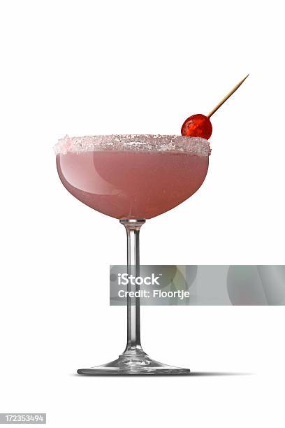 Cocktail Isolato Pink Lady - Fotografie stock e altre immagini di Cocktail - Cocktail, Mela Cripps Pink, Scontornabile