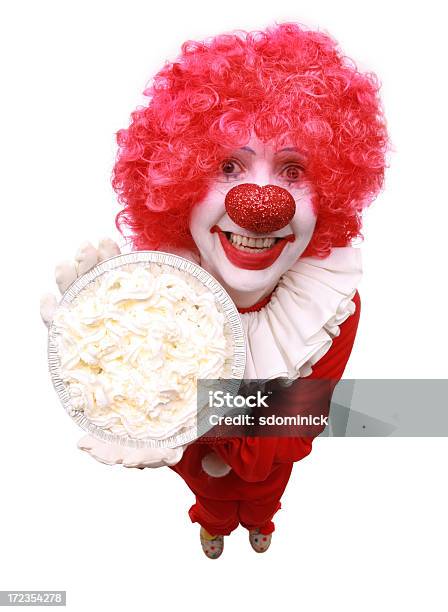 Look Out Stock Photo - Download Image Now - Clown, Sweet Pie, Pie Fight