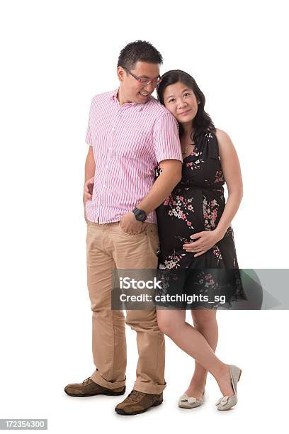 Happy Asian Chinese Couple Stock Photo - Download Image Now - 30-34 Years, 30-39 Years, Abdomen