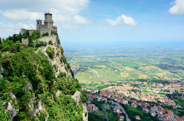 Castle della Guaita or Rocca in the oldest and most famous tower of San Marino