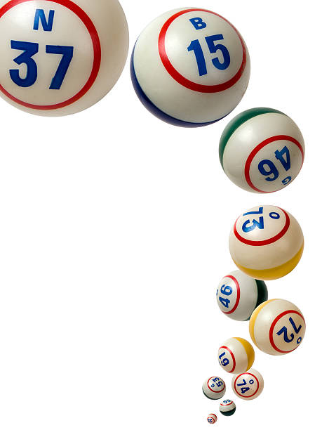 istock Tumbling bingo balls with various numbers on 172354663