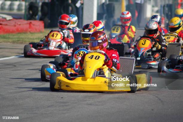 Foto de Kart Em Ação e mais fotos de stock de Cart - Cart, Corrida de Cart, Corrida esportiva