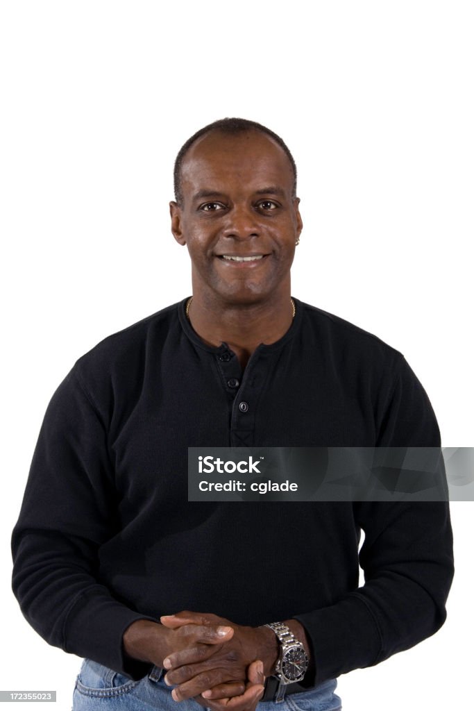 Maturo uomo afroamericano - Foto stock royalty-free di Abbigliamento casual