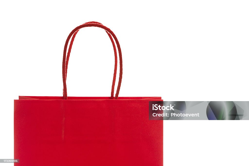 Shoppingbag rojo - Foto de stock de Bolsa - Objeto fabricado libre de derechos