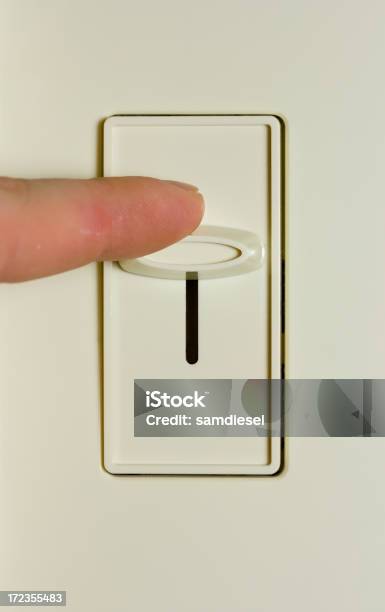 Turning Off The Light Stock Photo - Download Image Now - Switch, Dimmer Switch, Electric Light