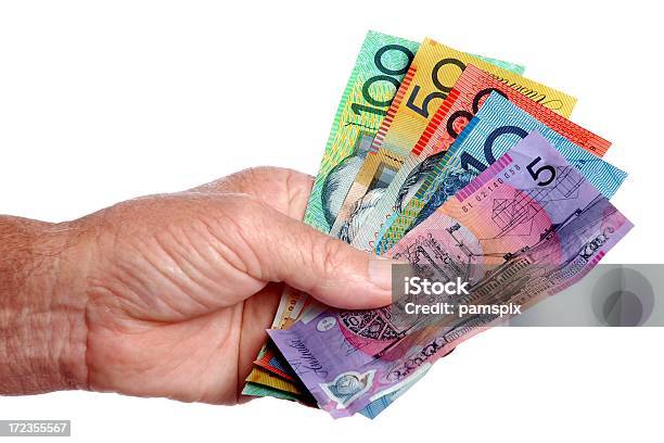 Australian Pieniądze W Ręce - zdjęcia stockowe i więcej obrazów Banknot - Banknot, Australia, Waluta