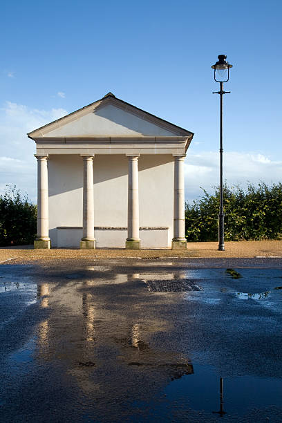 Poundbury This is how you disguise an electricity substation in Poundbury - Prince Charles’ urban extension to Dorchester, the County town of Dorset dorchester on thames stock pictures, royalty-free photos & images