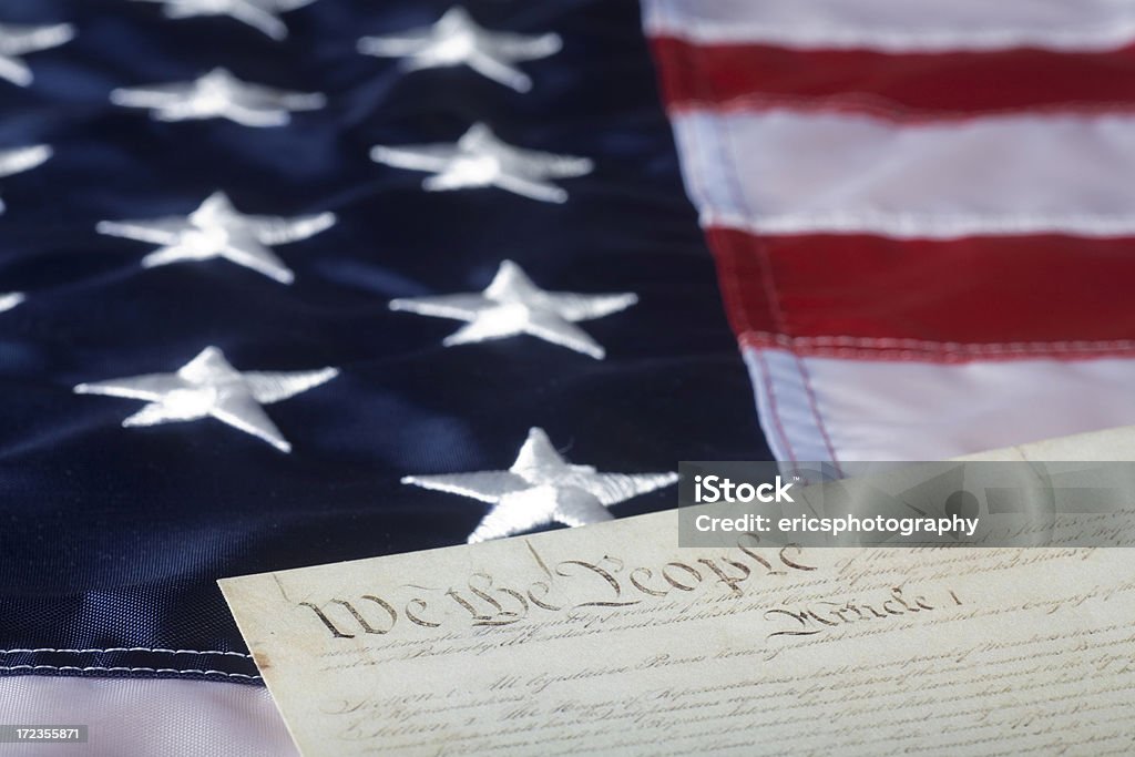 Preamble アメリカの国旗 - アウトフォーカスのロイヤリティフリーストックフォト