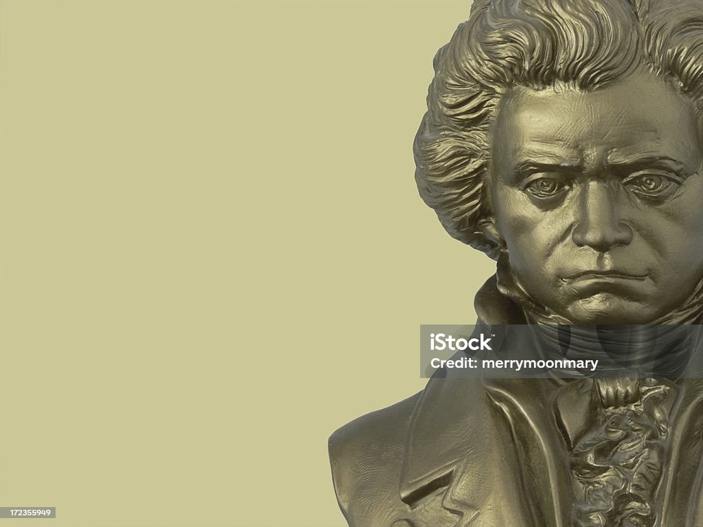 Beethoven Composer bust This photo is of a statue of Ludwig Van Beethoven.  The original statue is Photographed by permission from Alfred Publishing Co. Inc. Copyright 1968 Belwin Inc. for Stock Photography Purposes.  More of this statue. Ludwig van Beethoven Stock Photo