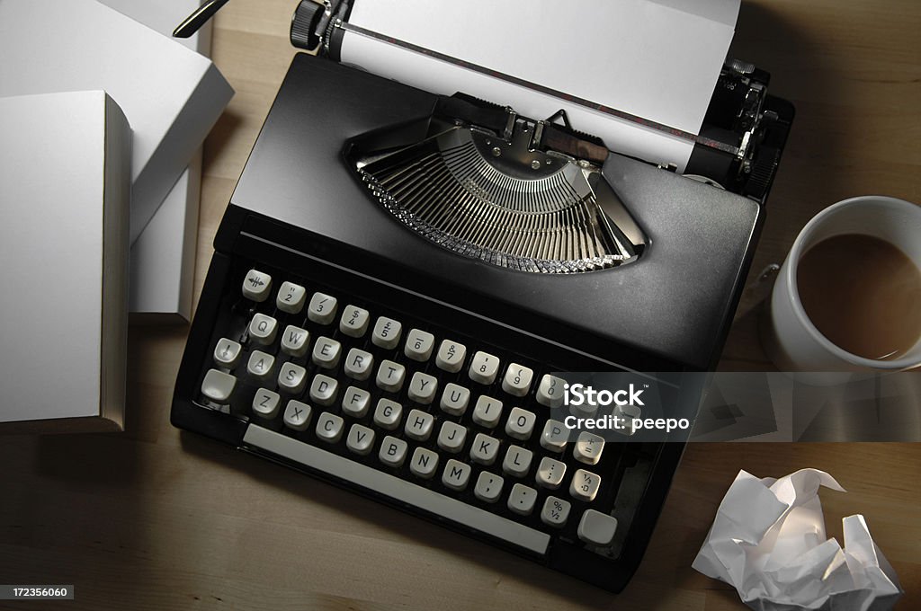Serie di macchina da scrivere - Foto stock royalty-free di Ambientazione interna