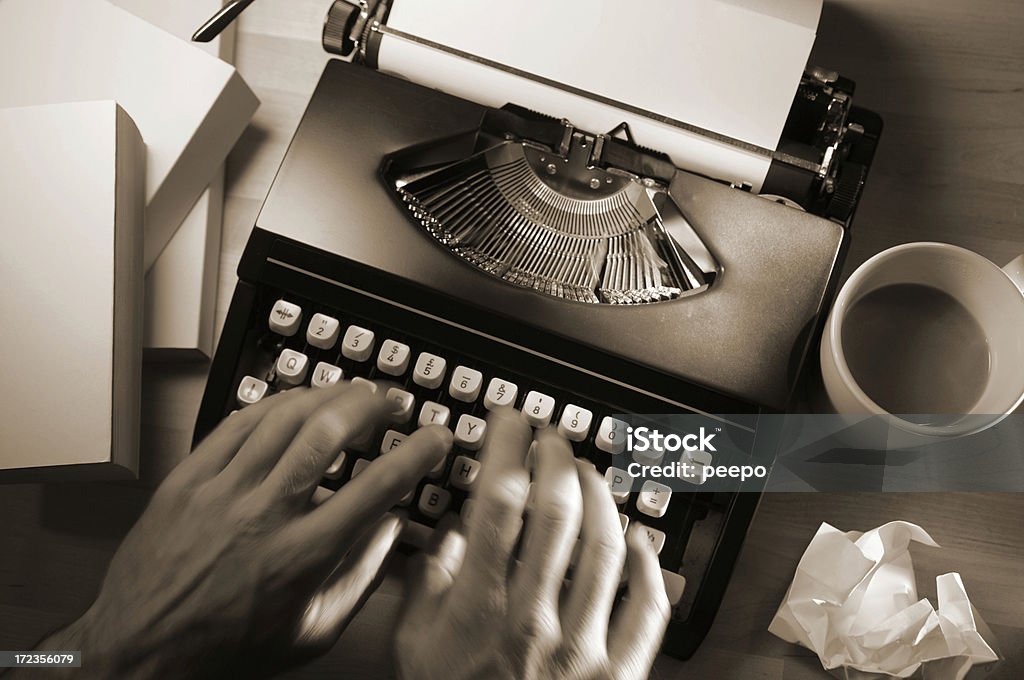 Serie de máquina de escribir - Foto de stock de Máquina de escribir libre de derechos