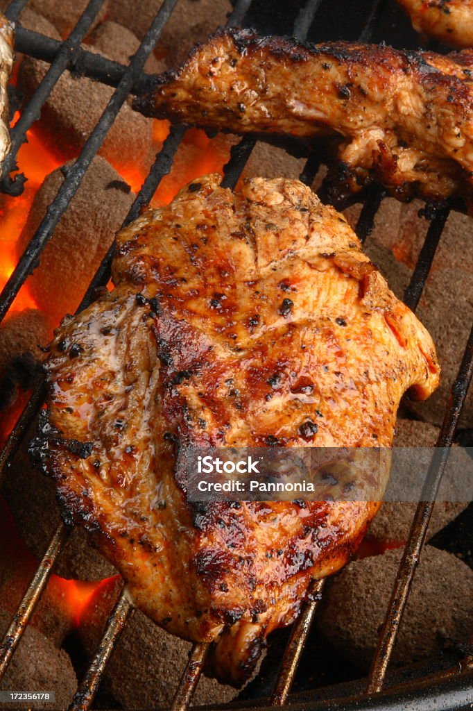 Pollo a la barbacoa - Foto de stock de A la Parrilla libre de derechos
