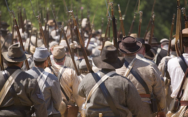 Soldados da Guerra Civil - foto de acervo