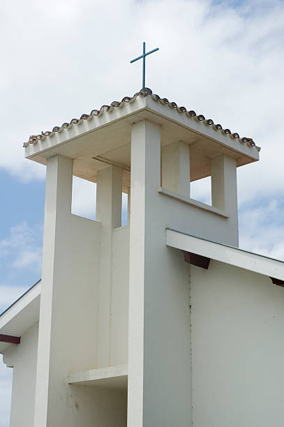 Churchtower stock photo