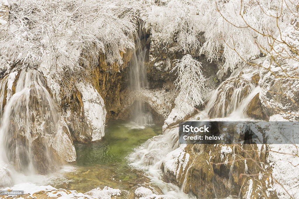 No inverno de Plitvice Lakes - Royalty-free Ao Ar Livre Foto de stock