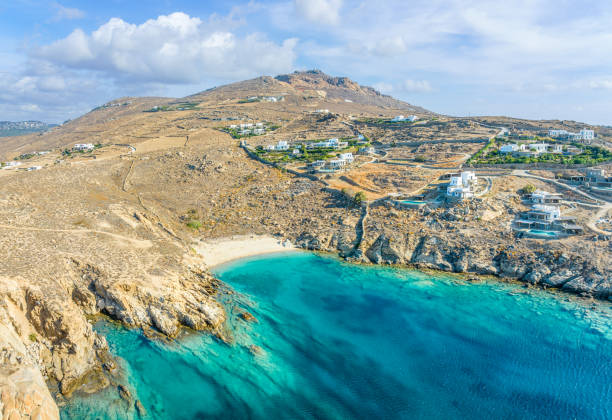 istock Landscape with Tsagari beach, Mykonos island, Greece 1723577986