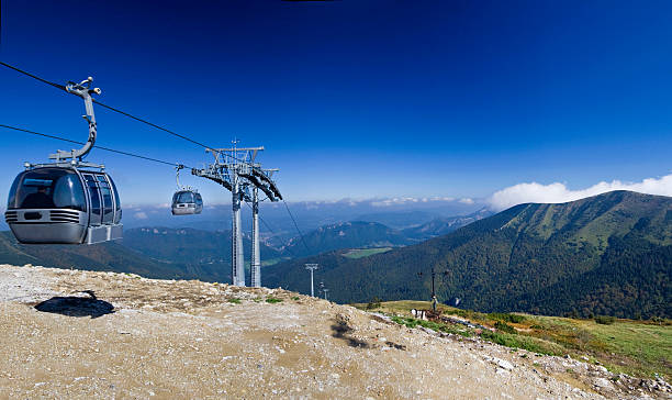 istock Cable car at top of a mountain 172358539