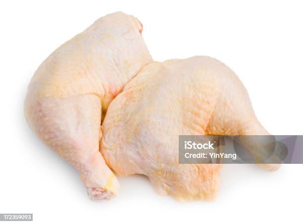 Необработанные Курица Ноги Свежие Мяса Изолированные На Белом Фоне — стоковые фотографии и другие картинки Без людей