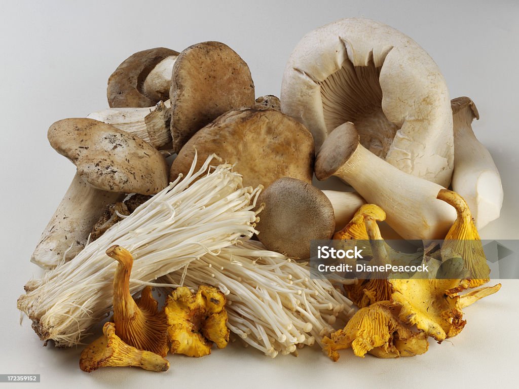Exotische Pilzen - Lizenzfrei Enoki Stock-Foto