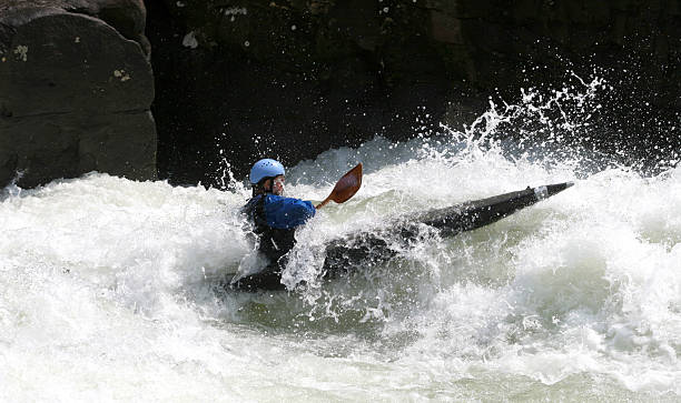 livin la vita - kayaking white water atlanta river nature foto e immagini stock