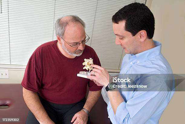 Fisioterapia Modelo De La Columna Vertebral Foto de stock y más banco de imágenes de Adulto - Adulto, Ajuste quiropráctico, Asistencia sanitaria y medicina