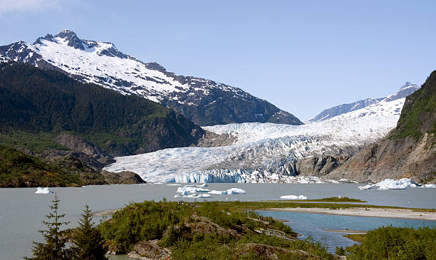 glacier1 mendenhall - glaciar de mendenhall fotografías e imágenes de stock