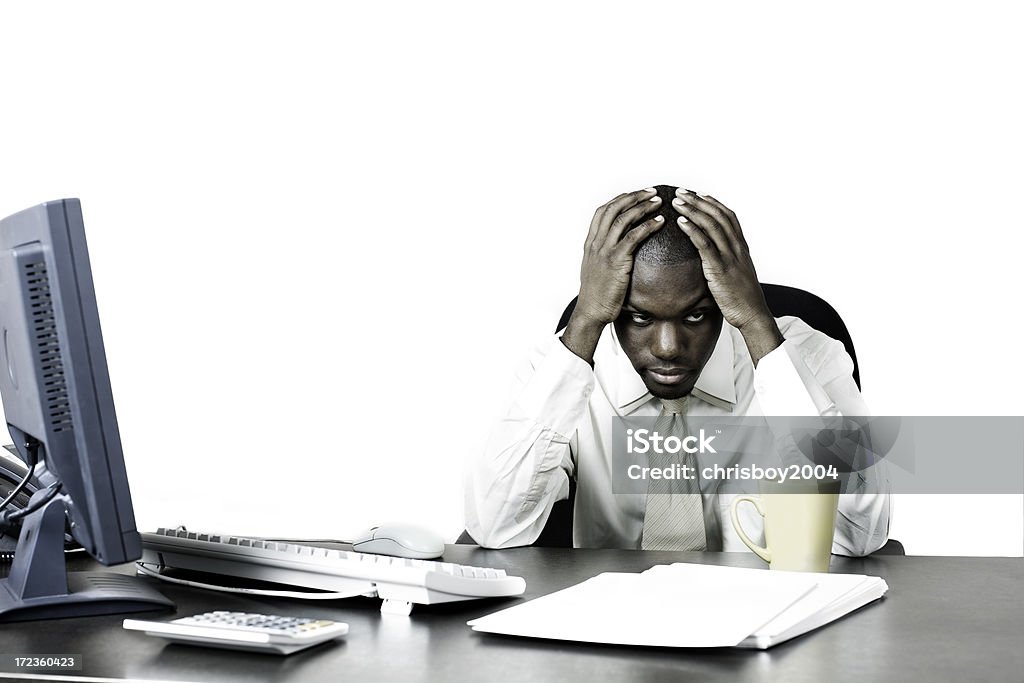 Depressione al lavoro - Foto stock royalty-free di Irritazione