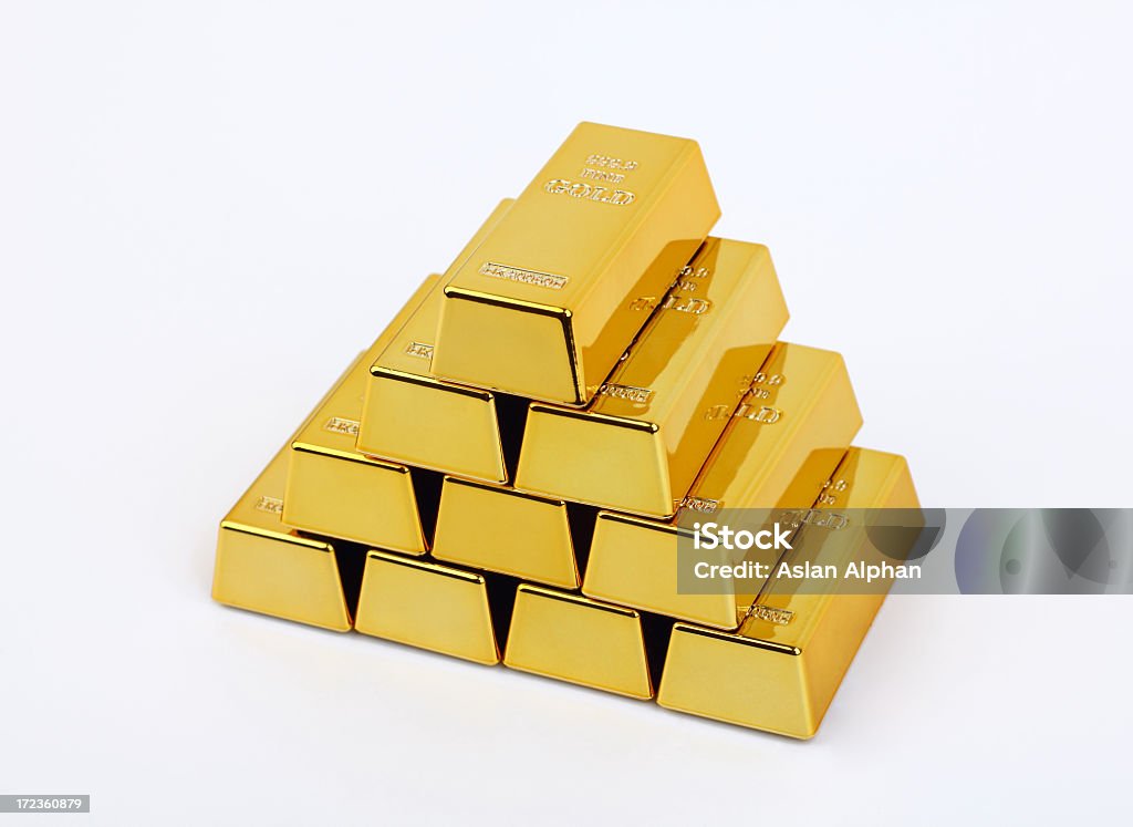 Lingotes de Ouro - Royalty-free Atividade bancária Foto de stock